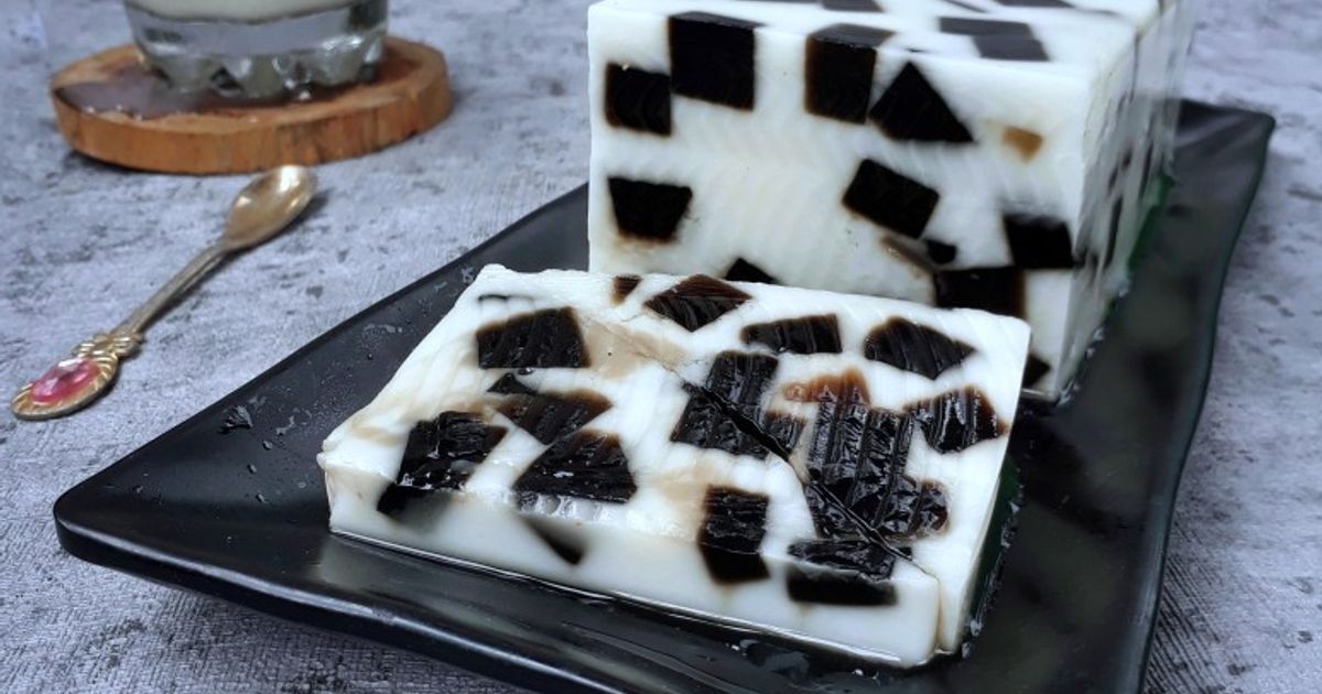 Puding Santan Cincau